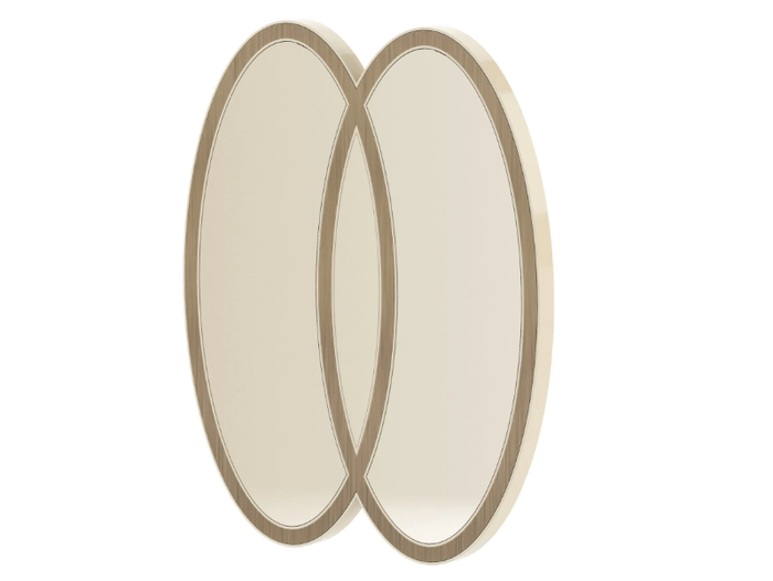 COCKTAIL - Oval framed wall-mounted wooden mirror _ Stylish Club